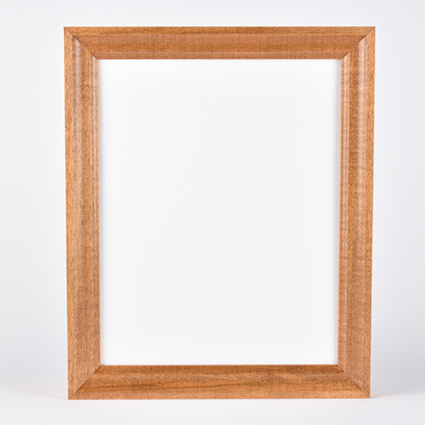 Beveled Natural Stained Frame - PrintDropper